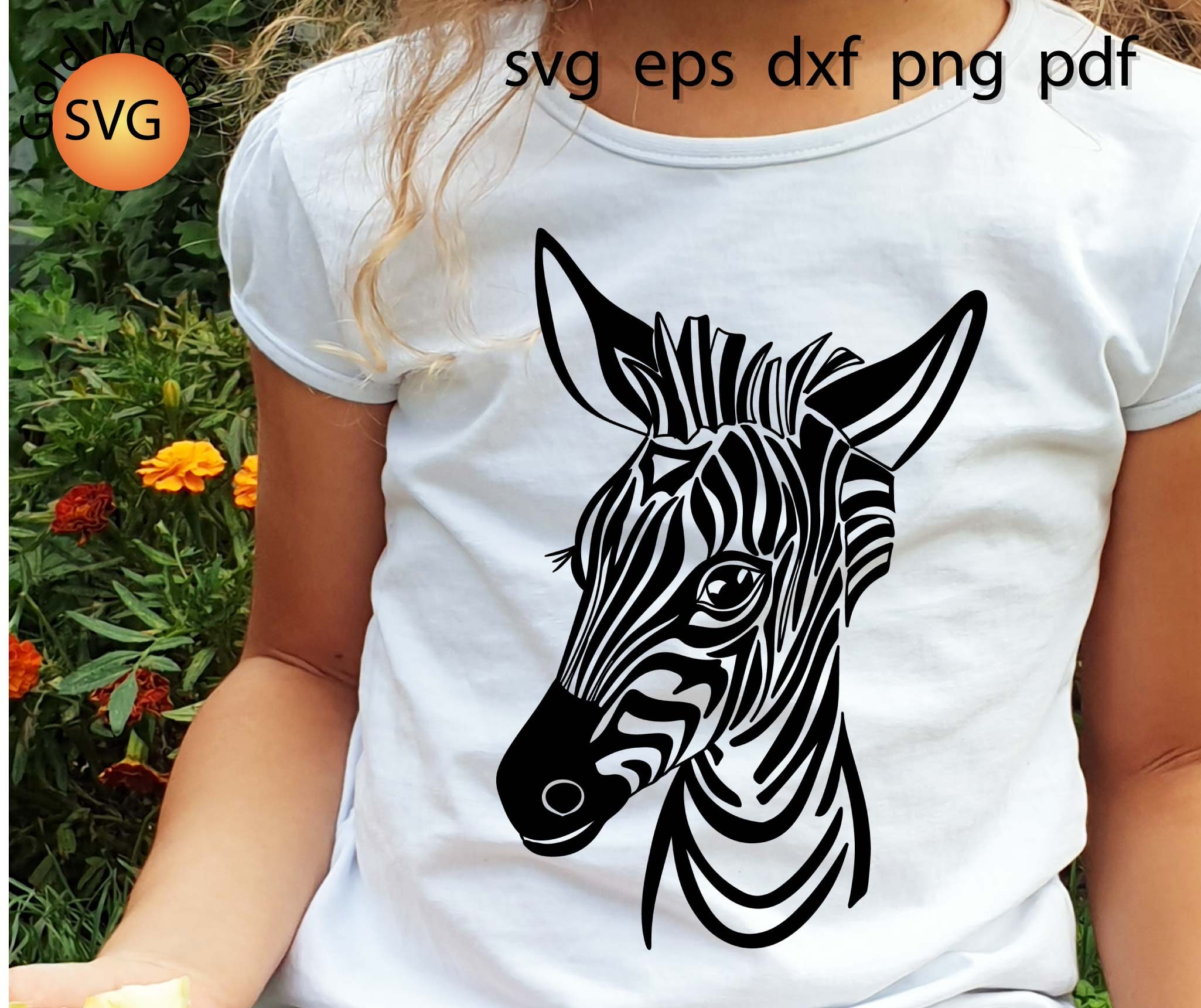 Zebra face svg birthday floral head face baby shirt zoo ...