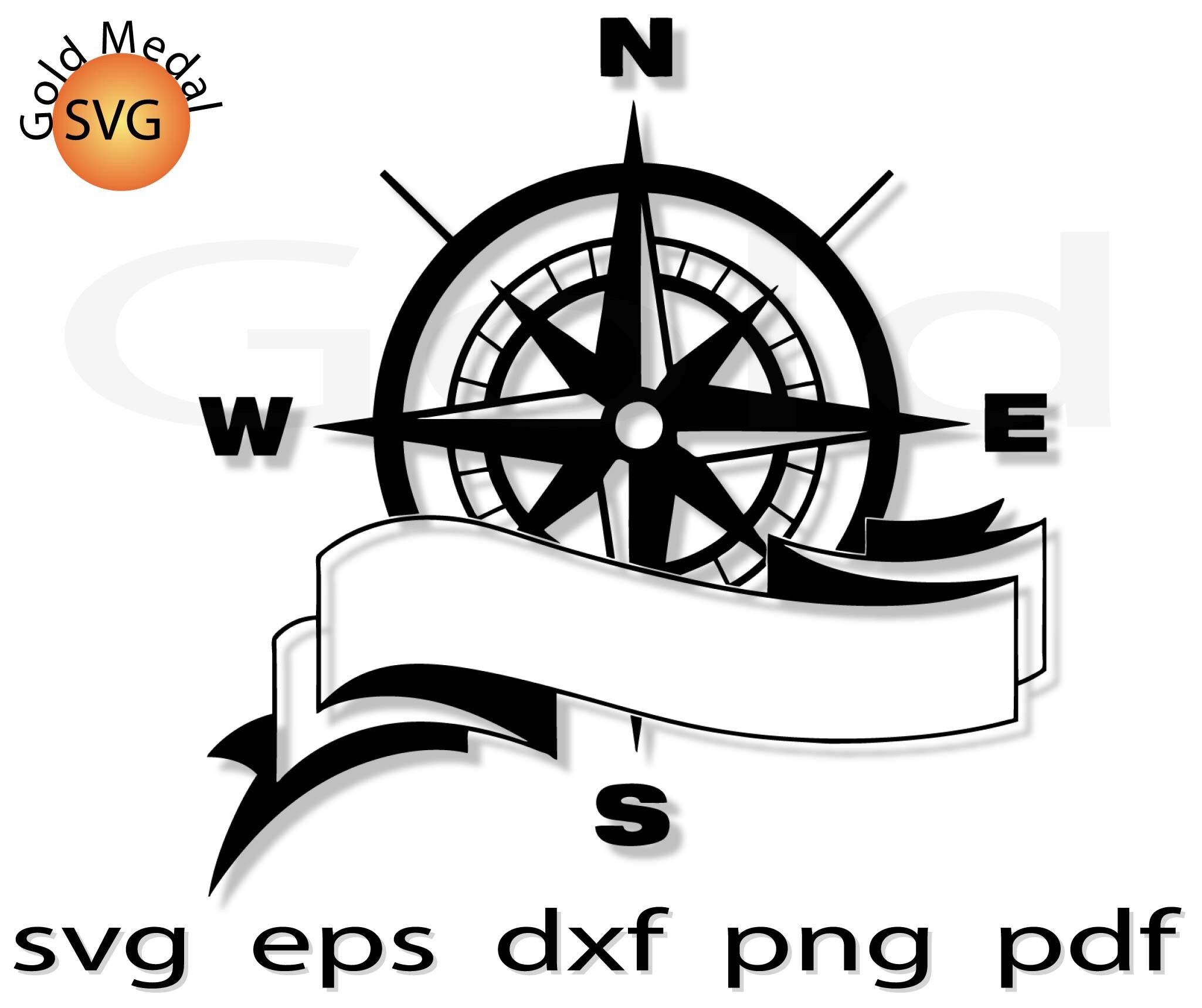 Compass Rose vector Logo Design Element, Emblem, Label Sticker Badge Shield  .eps, .dxf, .svg .png T-Shirt, CNC clipart graphic 0394