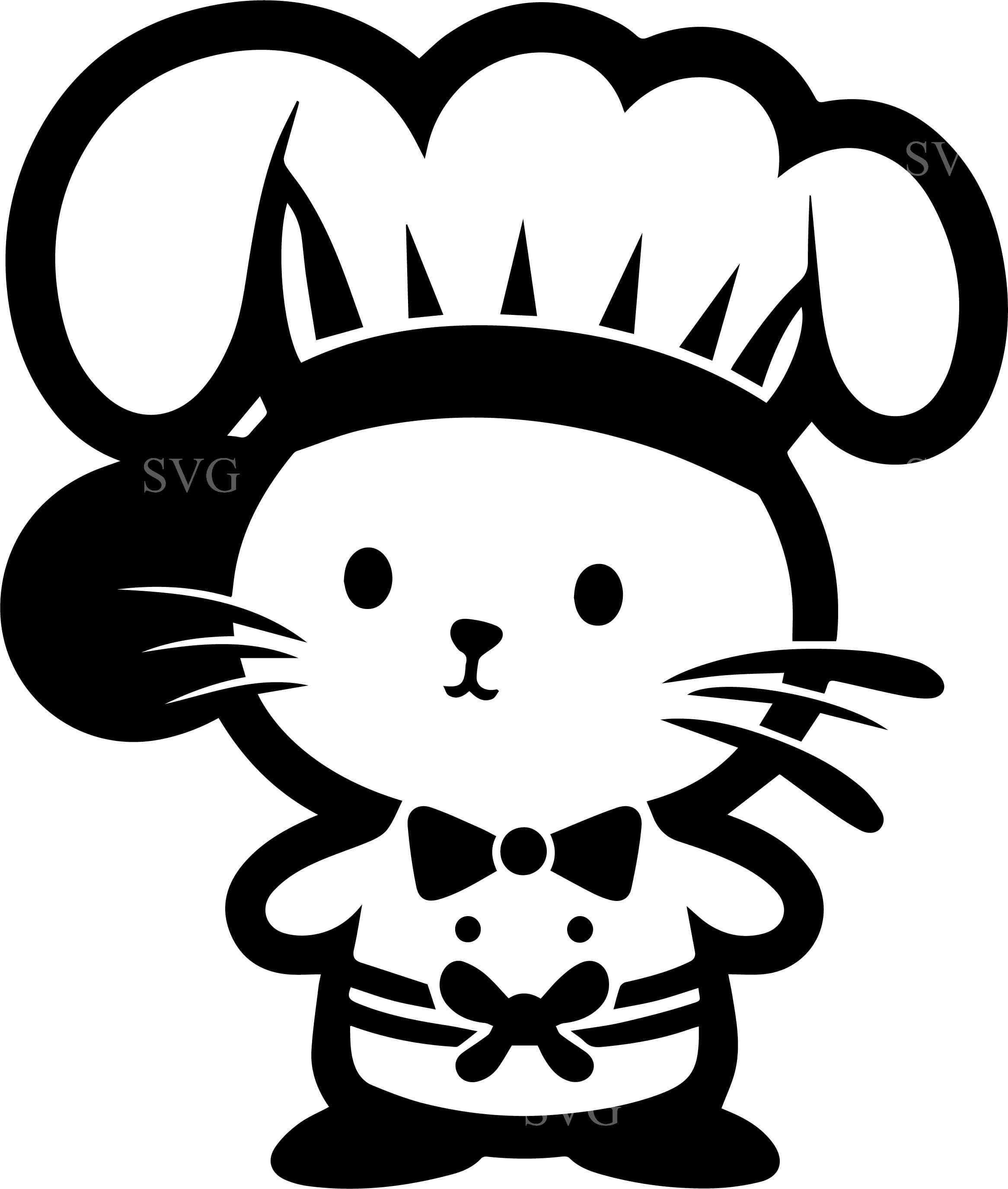 8 Chef Bunny SVG – Kitchen Rabbit Cut File for Cricut, Cooking Craft ...
