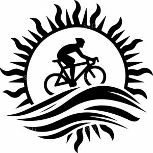 7 Mountainbike SVG, 7 SunTrail Radfahren Schnittdatei, Radfahrer Silhouette SVG für Cricut und Silhouette Projekte