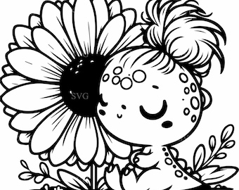 4 Dinosaur Sunflower SVG Cut File – Dino Floral Design (Digital Download)