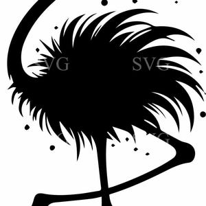 Schrulliger Flamingo mit flauschigen Federn SVG | 4 SVG-Schnittdatei für Cricut & Silhouette | Lustiges Flamingo mit Brillen Design