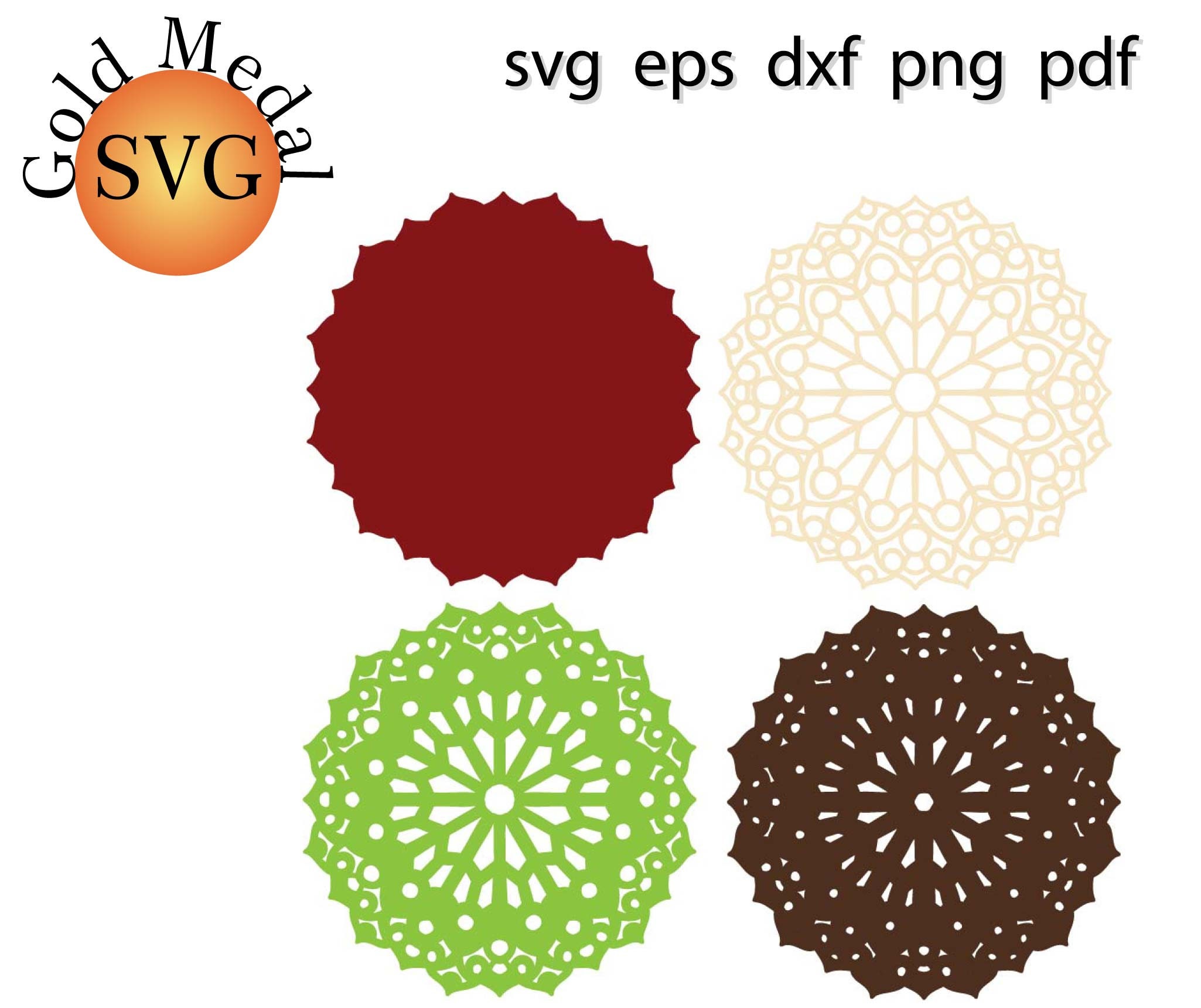 Download 3d Round Mandala Svg Sign Layered Wood Circle Flower Etsy