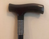 Black and Silver Bling Cane