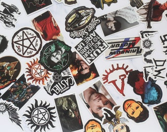 Waterproof Stickers Supernatural 50 Pack Stickers Fandom Stickers SPN Stickers Vinyl Stickers FAST SHIPPING