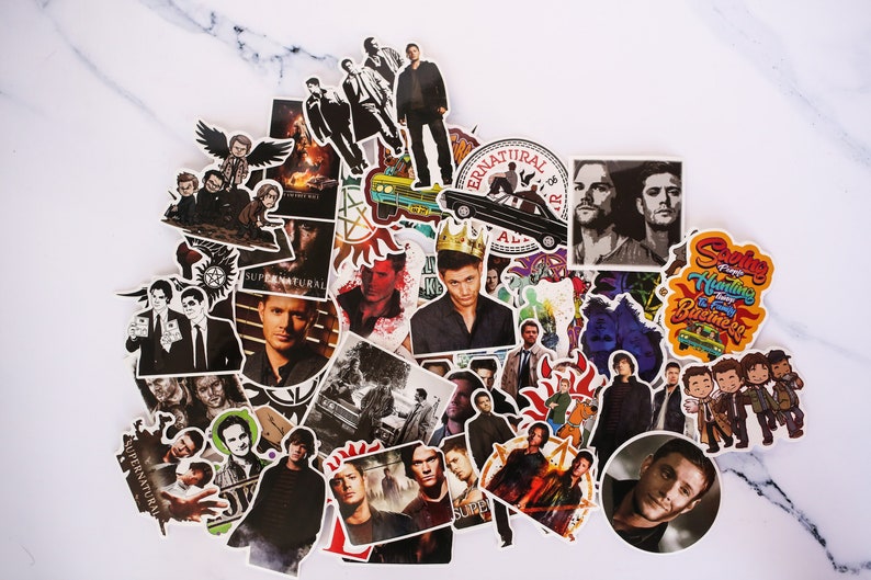 Waterproof Stickers Supernatural 50 Pack Stickers Fandom Stickers SPN Stickers Vinyl Stickers FAST SHIPPING