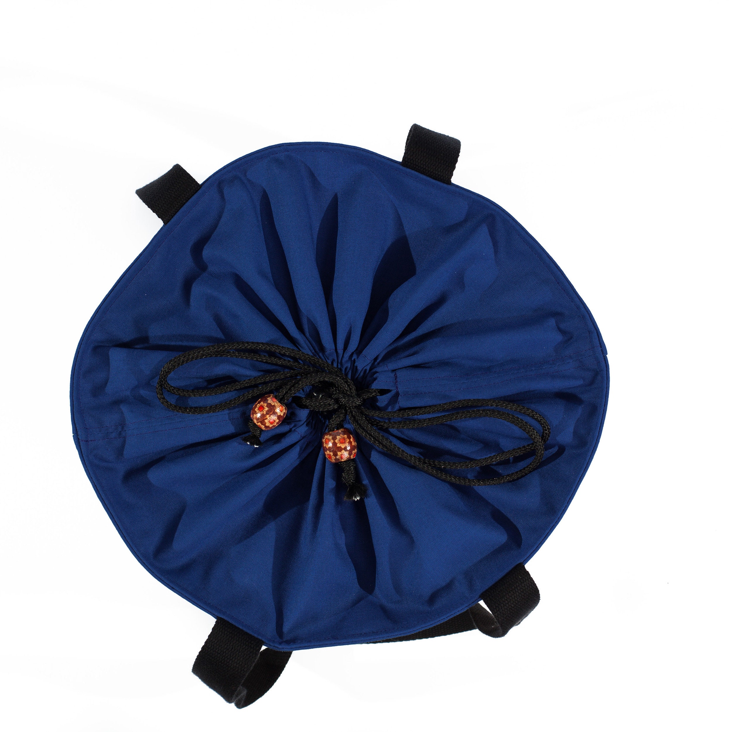 Meal Bag Coated in Yellow and Blue Floral Cotton Fabric Etsy UK