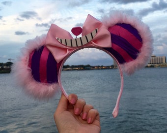 Cheshire Cat Alice in Wonderland Disney Minnie Mouse Ears