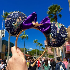 Purple Golden Aladdin Disney Minnie Mouse Ears