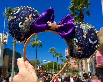 Purple Golden Aladdin Disney Minnie Mouse Ears
