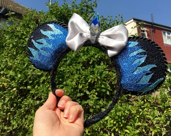 Black Silver Hercules Hades Disney Minnie Mouse Ears