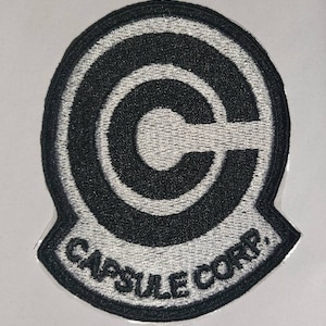 Capsule Corp Cosplay Anime Patch Iron on or Sew on Embroidered 3 inches Patch