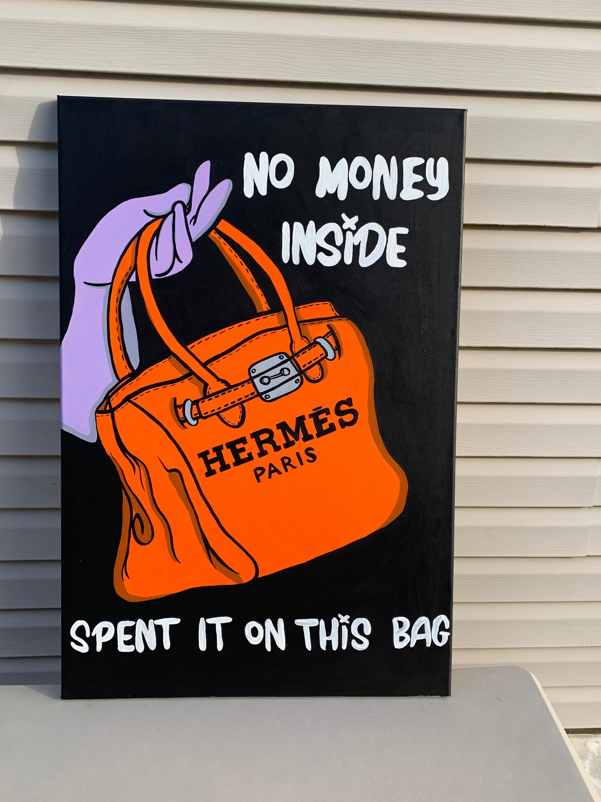 Hermes Birkin Bag Painting by Chosen Art