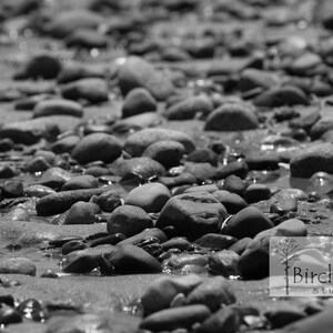 Beach Rocks Fine Art Print or Metal Print, Black & White, Rocks, Rockport, MA, Nature Prints, Beach