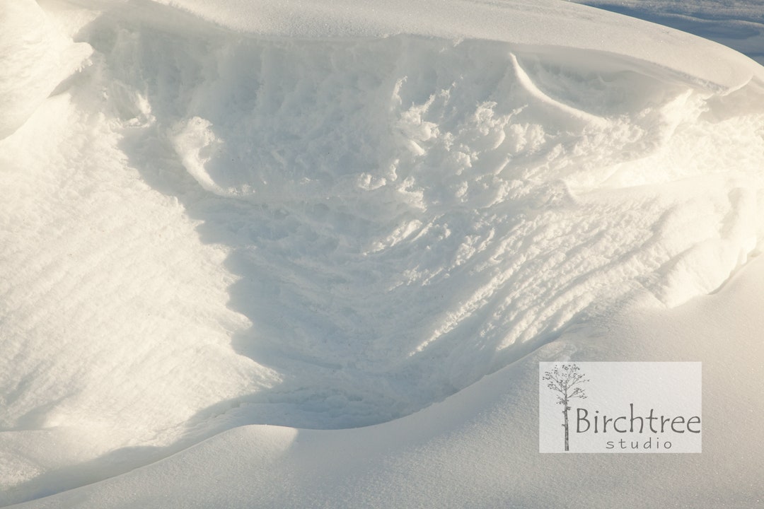 Layered Snow Fine Art Print or Metal Print, Winter, Snow, Textured Snow ...