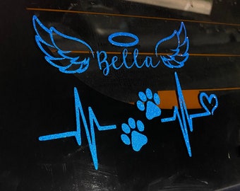 Pet Memorial Decal - Dog Memorial, Cat Memorial Custom Car Decal