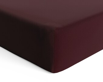 burgundy crib sheet