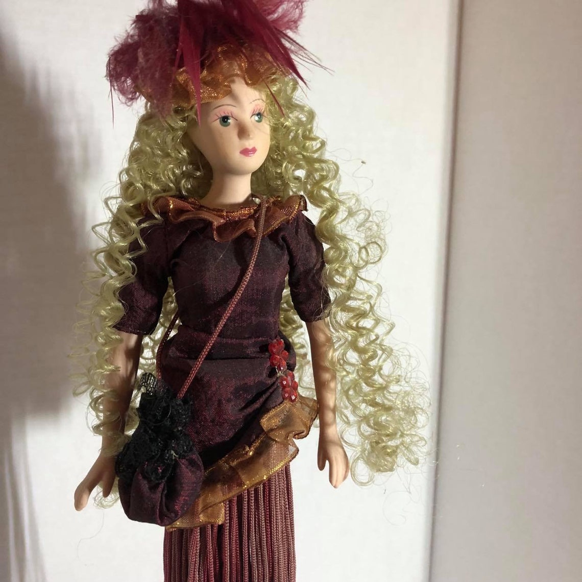 Vintage victorian corset/tassel dolls set of three 3 hand Etsy