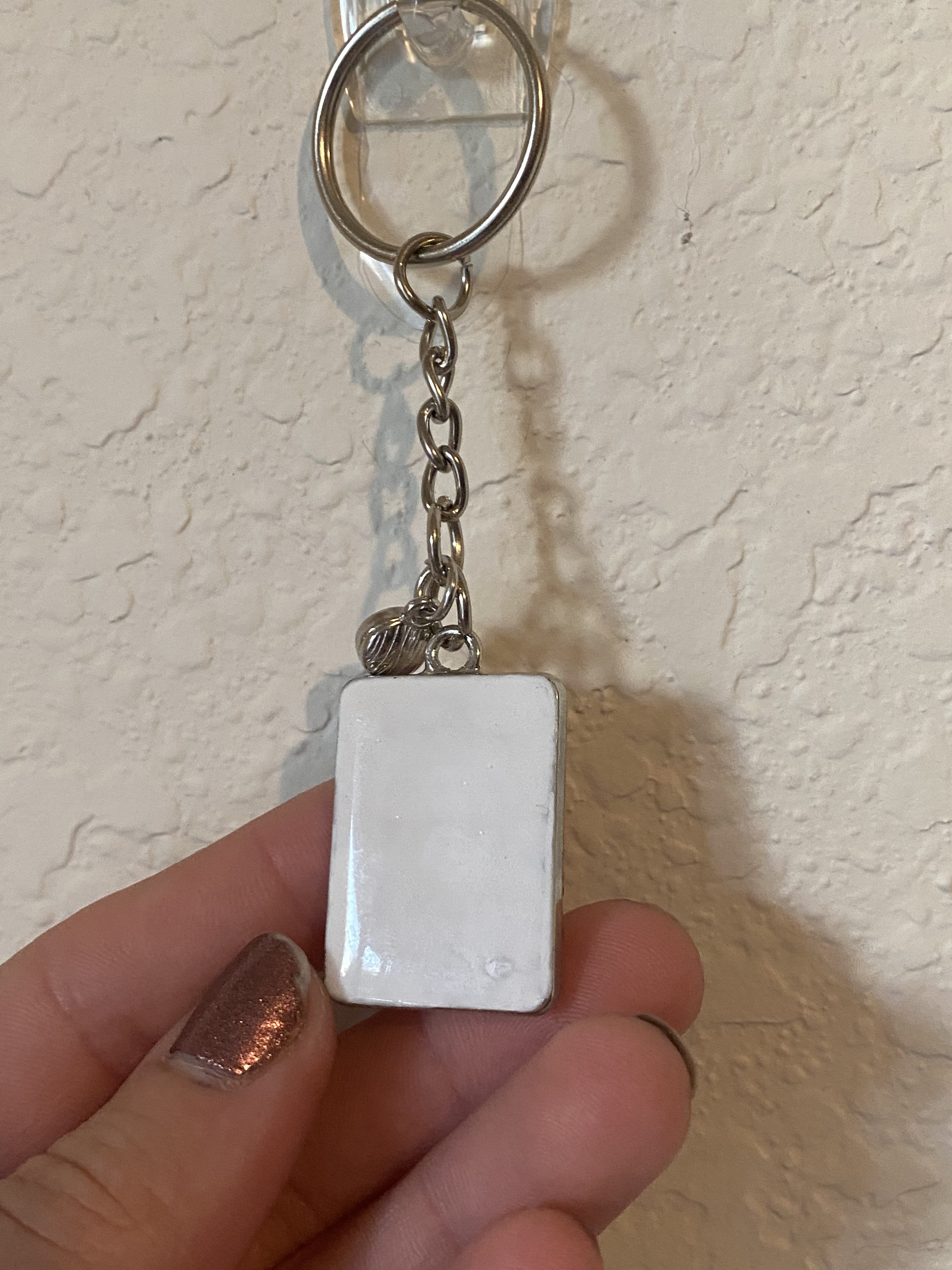 Square stamp keychain Etsy