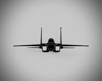 Cuadro de pared de acero F-15 Eagle