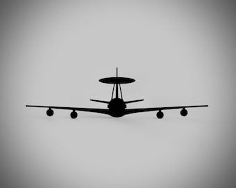 E-3 AWACS Steel Wall Art