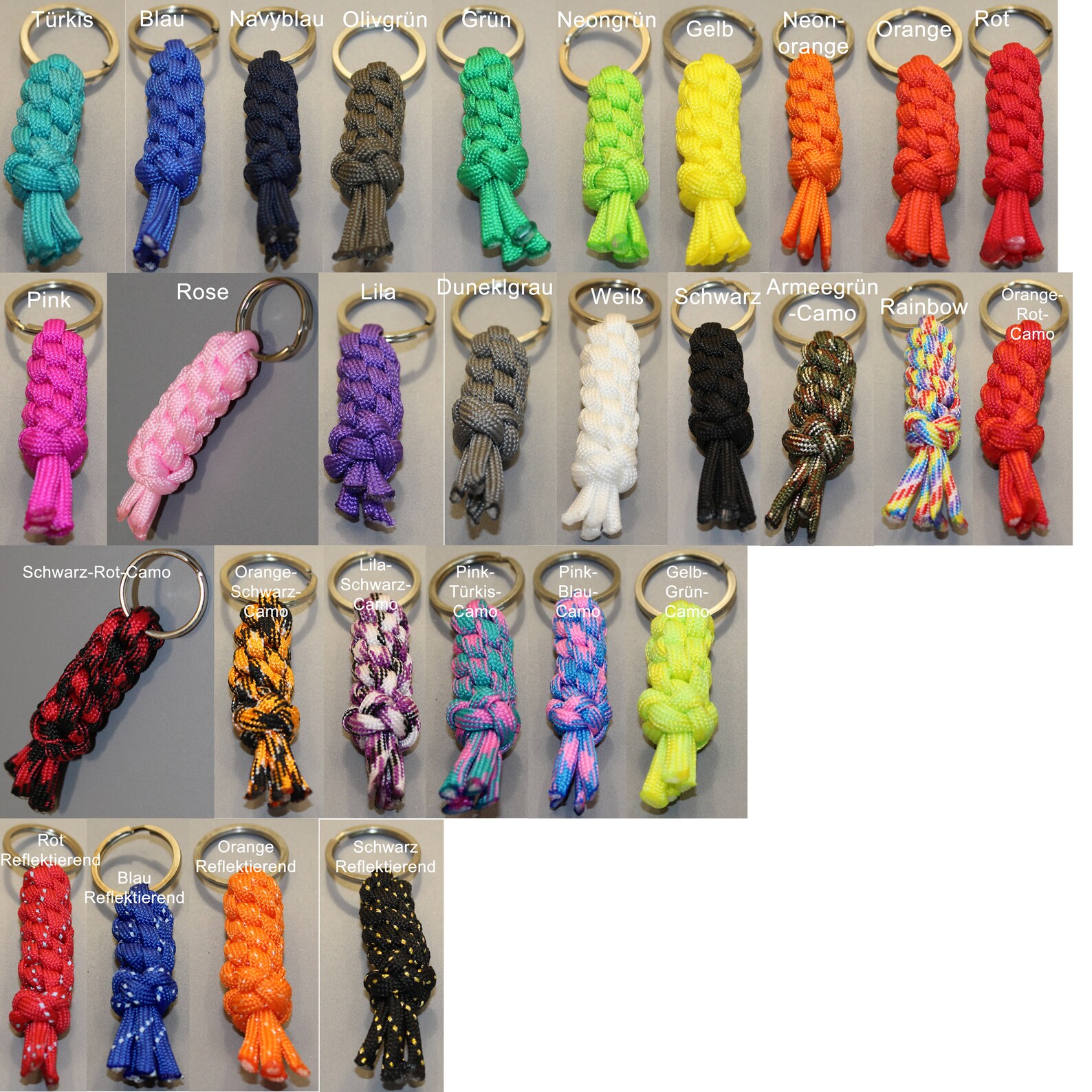 Handmade keychain loop in desired colours Etsy