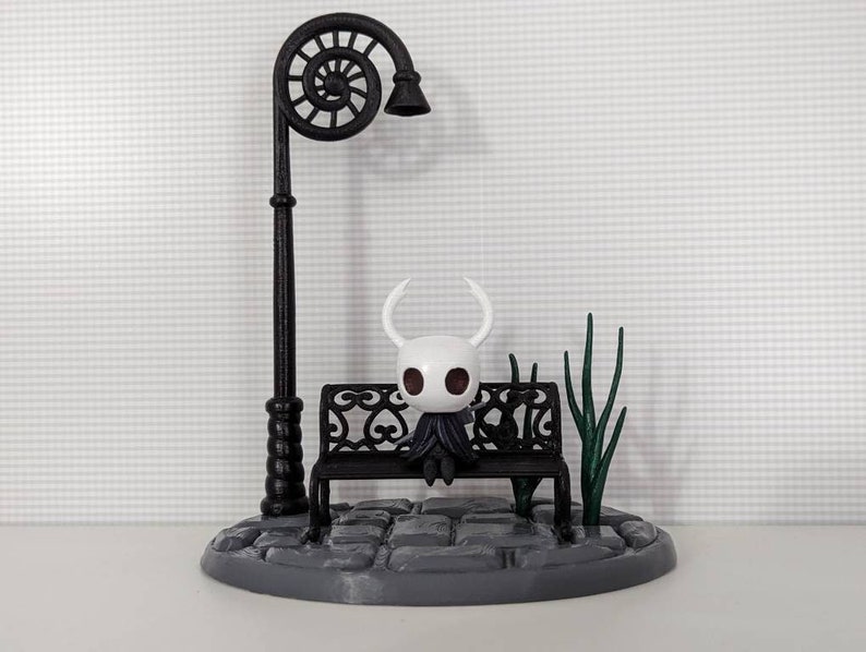 Hollow Knight Sitting on Bench Diorama Figure 3D Printed and Etsy UK