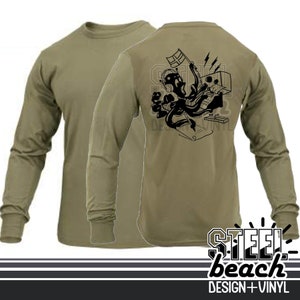 Military IT Long Sleeve - Coyote Brown Military Long Sleeve Shirt - Intelligence Systems Technician Radioman