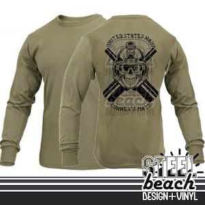 Gunner&#39;s Mate Shirt - Coyote Brown Military Long Sleeve Shirt - GM Rate Veteran