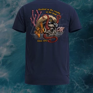CPO Chief T-Shirt - Rocked in the Cradle of the Deep - Navy Chief Navy Pride 1893 Shirt