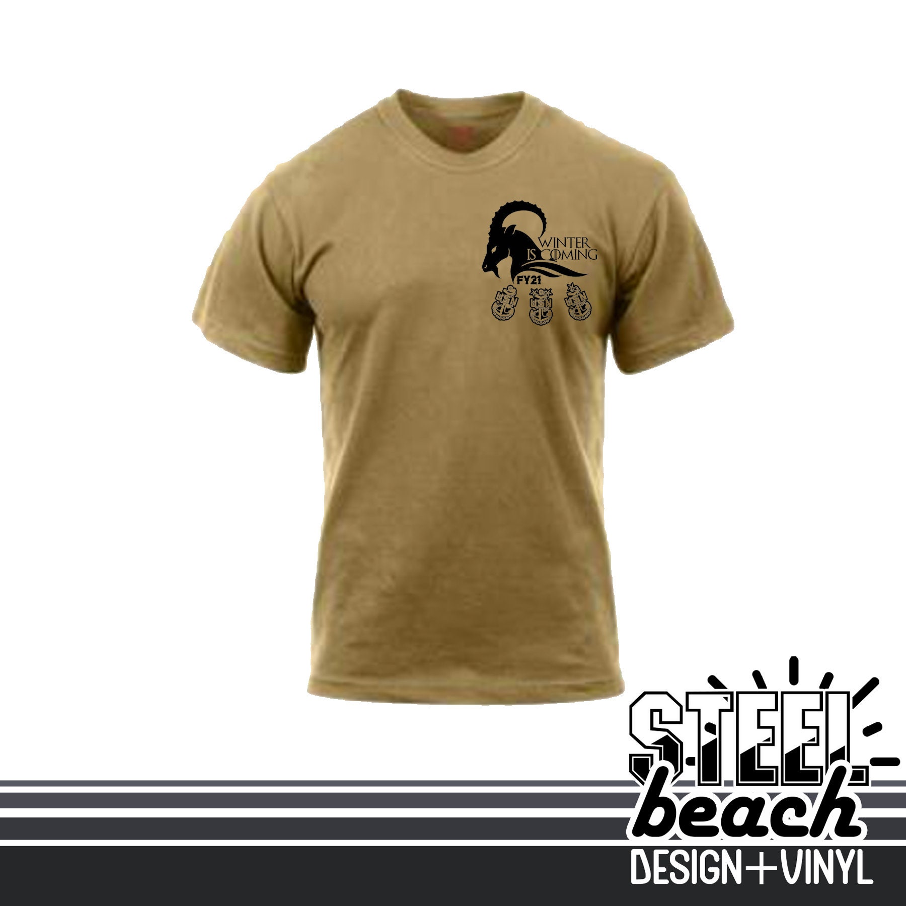 ◆as if calie◆ MILITARY LOGO PATCH TSHIRT BROWN CA25BST003B full_4c52d32d-3a16-4a99-b889-