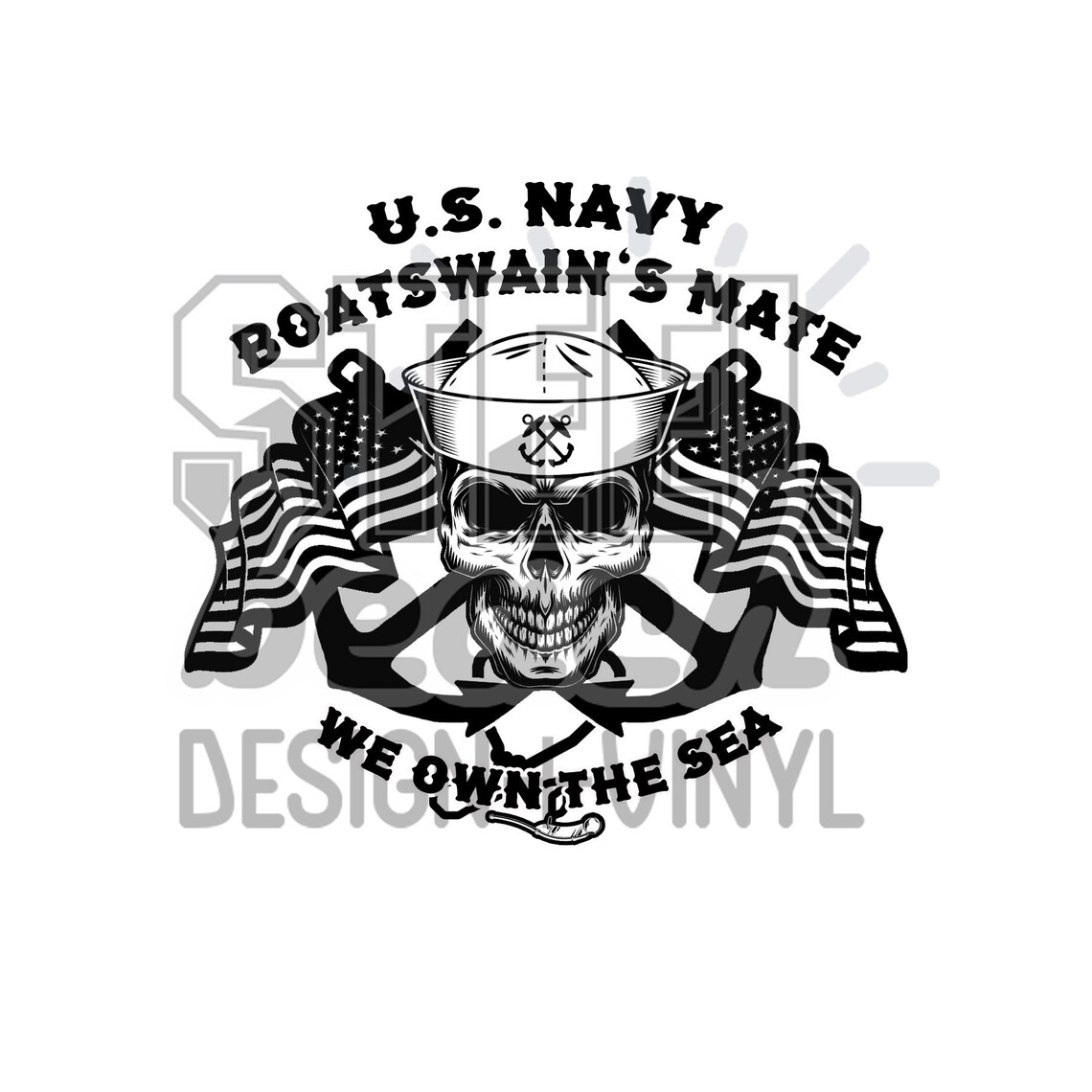 Navy Boatswain Mate Tshirt Distressed Flag Shirt We Own Etsy