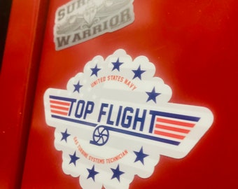 Top Flight Gs Sticker - Gas Turbine Systems Technician Decal - Snipe Gsm gse