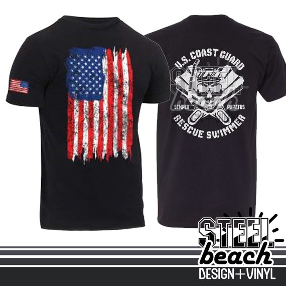 Us Coast Guard Uscg American Flag Distress Shirts Us Coast Guard Uscg American Flag Distress Shirts