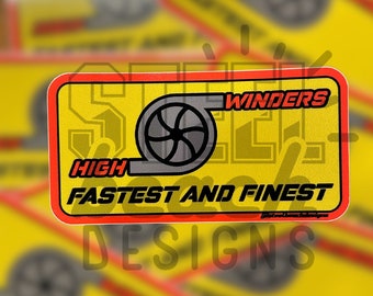 Gas Turbine High Winders Sticker - Military Gas Turbine Systems Technician Decal - Snipe Gsm gse