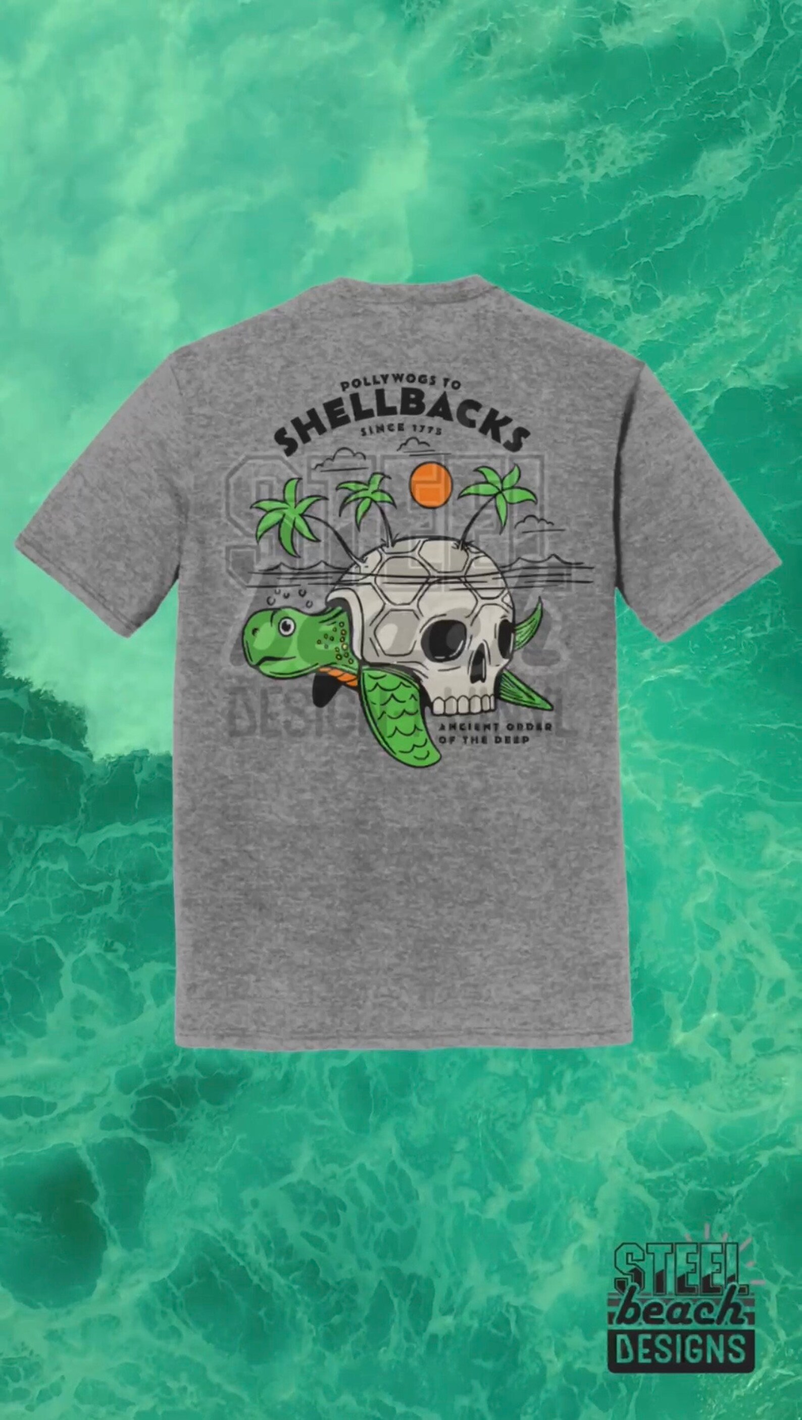 Shellback Turtle T-shirt - Ancient Order of the Deep - Navy Veteran ...