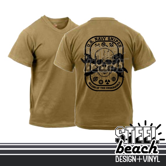 Navy SNIPE T-shirt Coyote Brown Military Uniform Shirt - Etsy