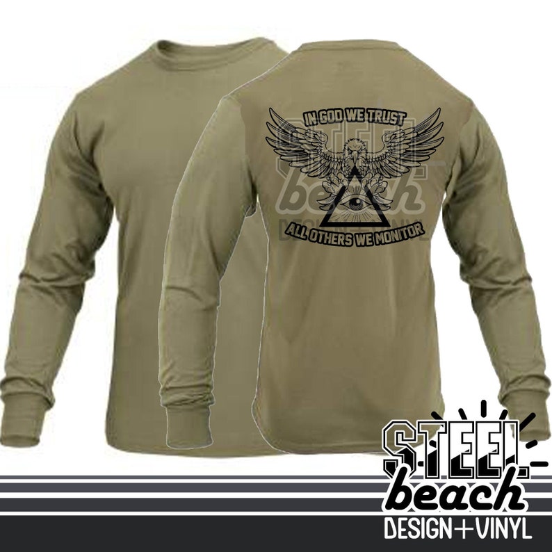 Navy Secret Squirrel Coyote Brown Military Long Sleeve Shirt Intelligence CT IS
