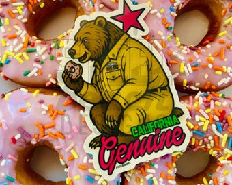 Cali CPO Genuine Sticker - California Bear Decal - Military Chief Pride Veteran