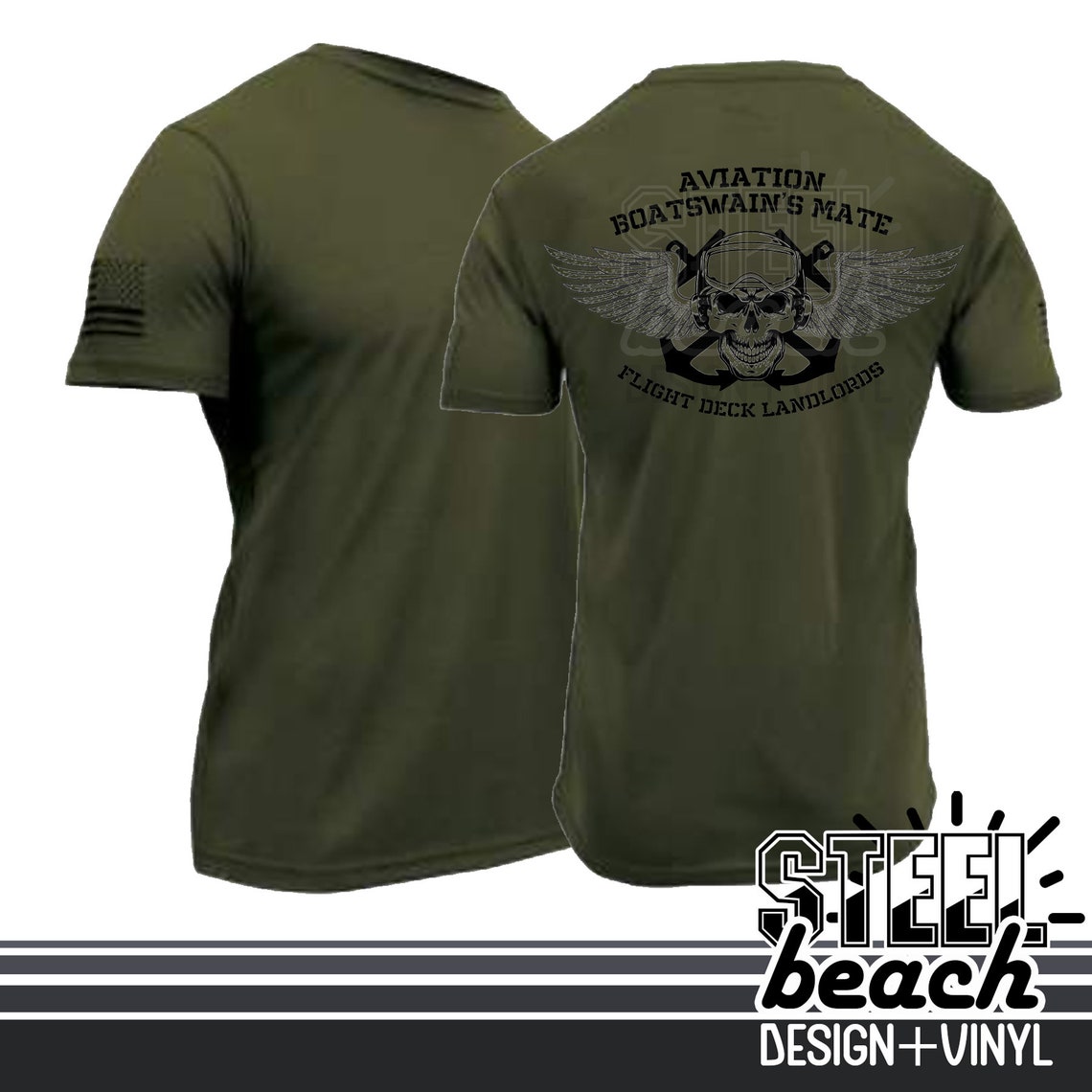 Navy Aviation Boatswain's Mate Tshirt Coyote Brown Etsy