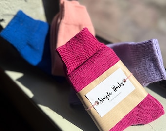 Kids 90% Wool Socks | Warm Wool Socks for Children | Cosy Winter Socks | UK 9–12 | EU 27–31 | US 10–13 | 4-7 years old wool socks