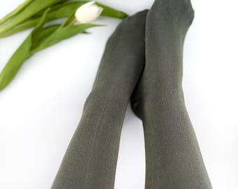 Calcetines de mujer de bambú y algodón orgánico en 7 colores, transpirables, cómodos y de primavera.