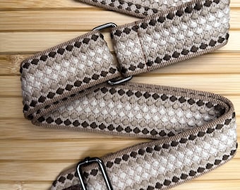 Correa de bolso de algodón tejida a mano, correa ajustable para cámara cruzada