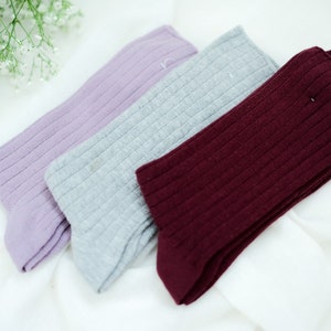 Simple Stylish High Quality Cotton Socks, Boot Socks, Breathable All-day Socks, Vegan Socks, Comfyfit, 10 Color Available image 7