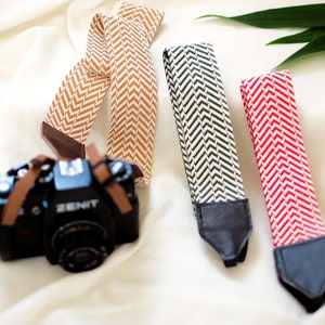 Cotton Soft Authentic Design Personalized Handmade Camera Strap, 4 Color, Uniq Strap, Camera Accessories, Vintage Strap, Camera Replacement