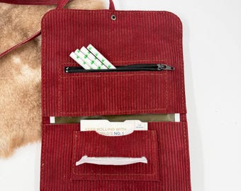 8 colors option Personalized Leather Tobacco Pouch, Handmade Rolling Tobacco Case, Gift for Him, Tobacco Wallet