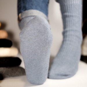 Warm Cozy Wool Socks, High Quality Lambs Wool Socks For Women, 12 Colors Organic Outdoor Indoor Socks, Knitted Socks, Gift for Her, for Mom image 6