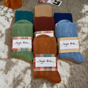 Warm Winter Wool Socks, Sheep Wool Socks Unisex, Indoor Outdoor Natural Cosy Socks, Merino Wool Socks,Knitted Socks, Men socks, gift for Him