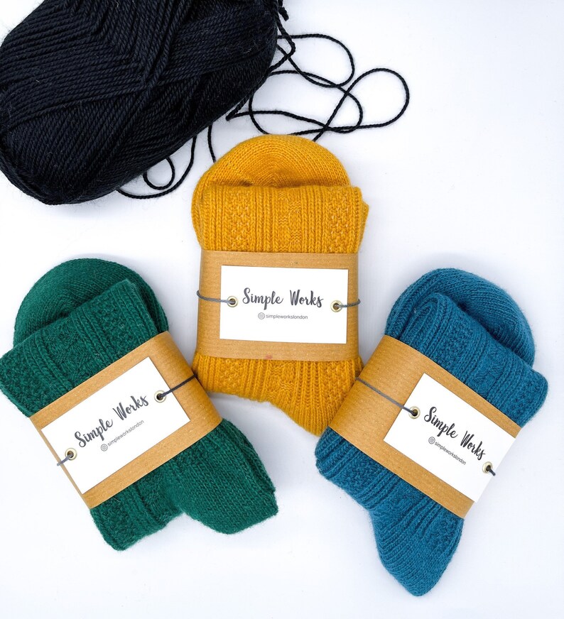 Warm Winter Wool Socks, Lambs Wool Socks For Women, Colorful Organic Outdoor Indoor Cosy Socks, Merino Wool Socks, Knitting Socks, Birthday 