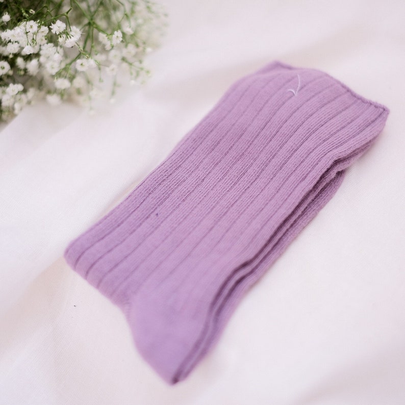 Simple Stylish High Quality Cotton Socks, Boot Socks, Breathable All-day Socks, Vegan Socks, Comfyfit, 10 Color Available image 5